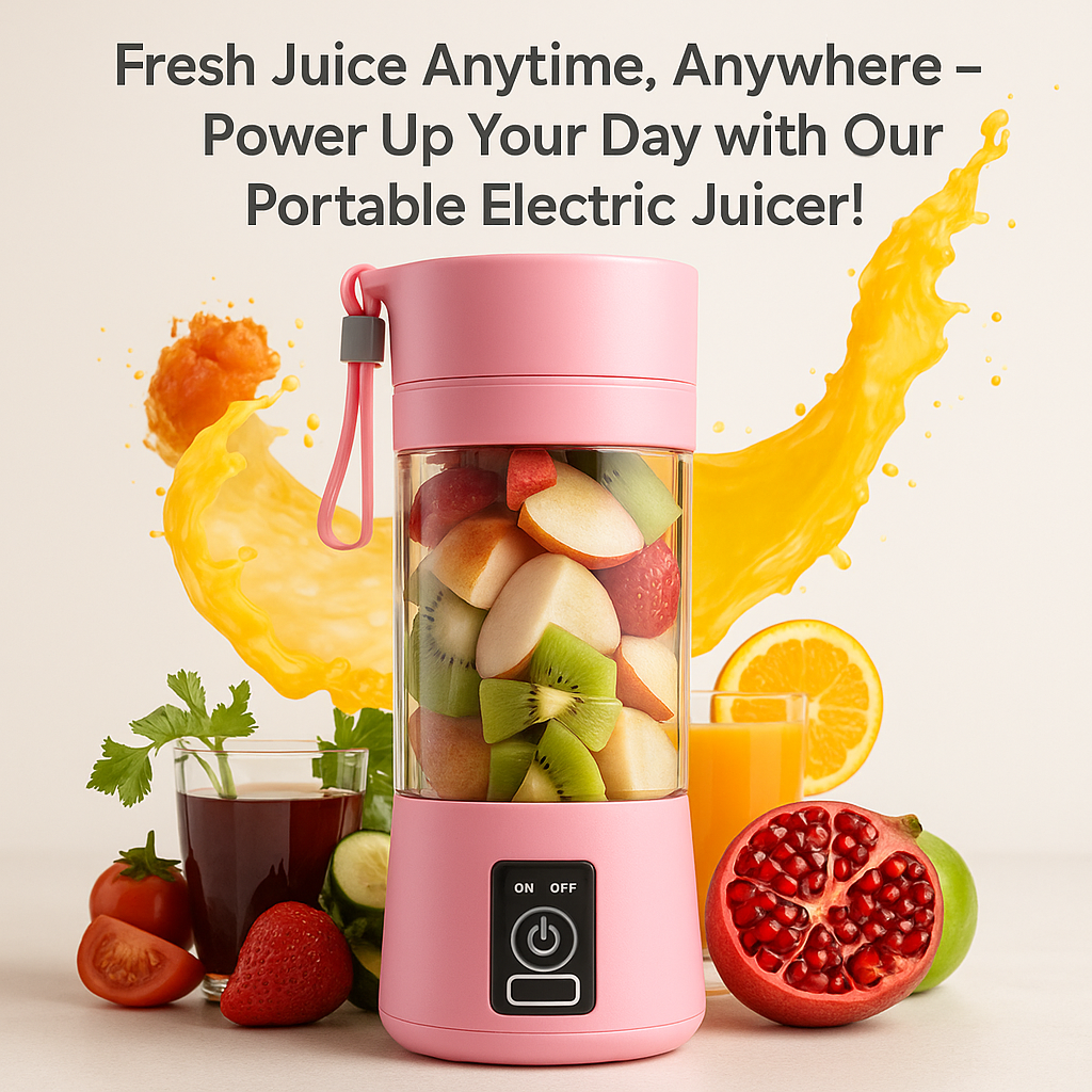Portable Juicer -  Smoothie Maker, Multicolor